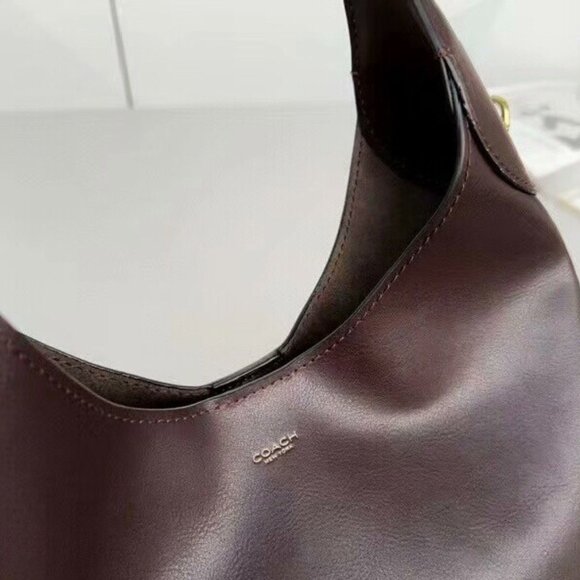 Coach Brooklyn Maple Brown Shoulder Bag, Large - Picture 2 of 5